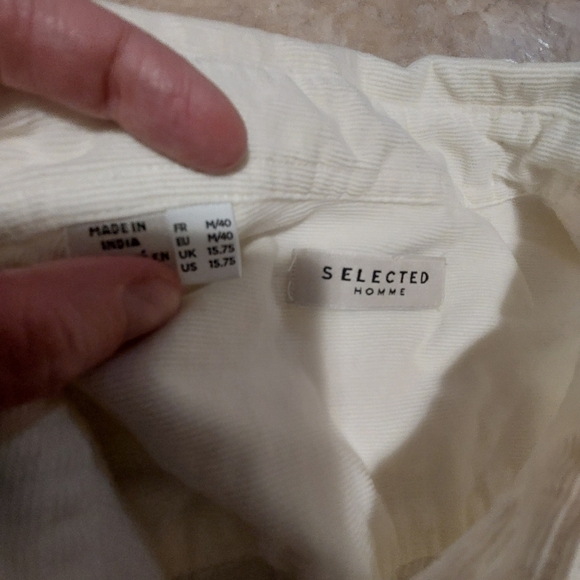 Selected homme bottom down shirt size M bnwt - Picture 9 of 12